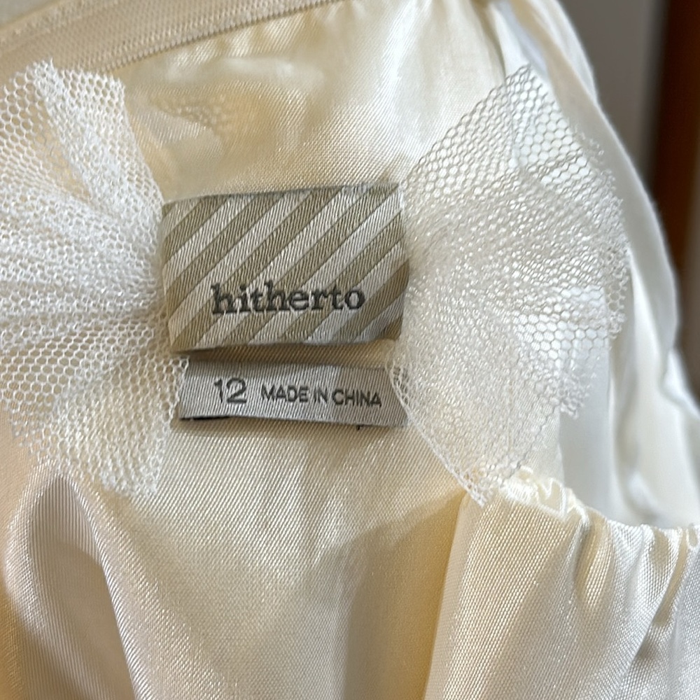 NWOT Anthropologie BHLDN Hitherto Ivory Fondant Tea Wedding Dress - Picture 3 of 10